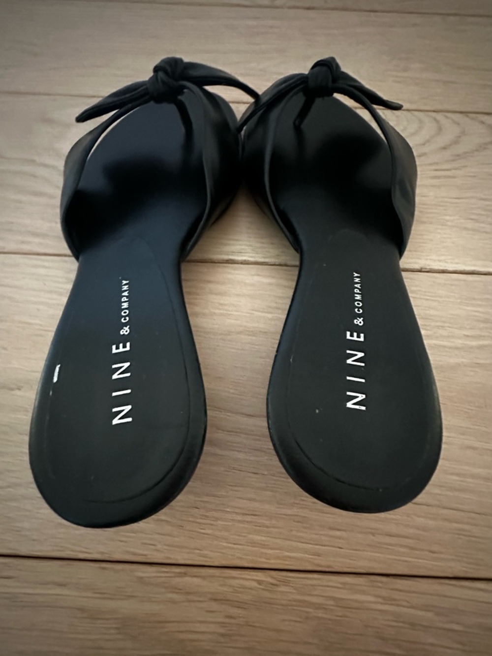 Vintage nine & Co. perfect little black mules sandals never worn size 6 - Picture 5 of 15